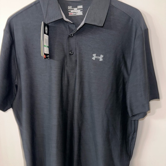 Under Armour Golf Polo Large Mens Gray NWT - Picture 6 of 7